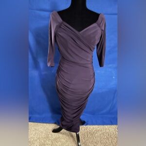 Laura Byrnes purple midi